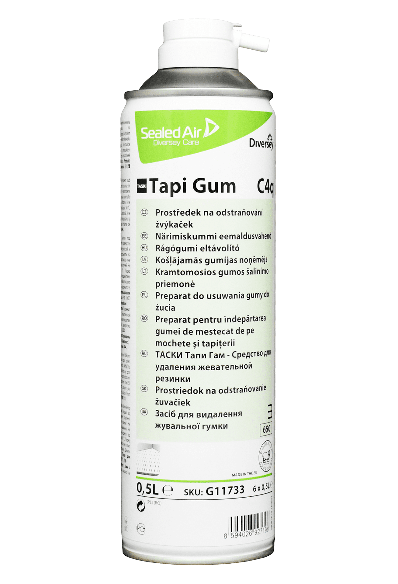 Diversey Taski Tapi Gum, 0,5L для видалення жувальної гумки.